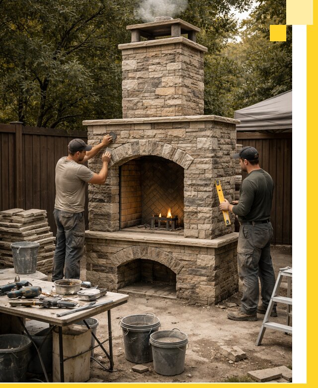 Проектирование и установка уличных каминов в Фрязине