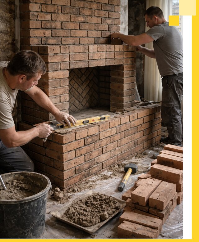 Изготовление и установка кирпичных каминов в Фрязине