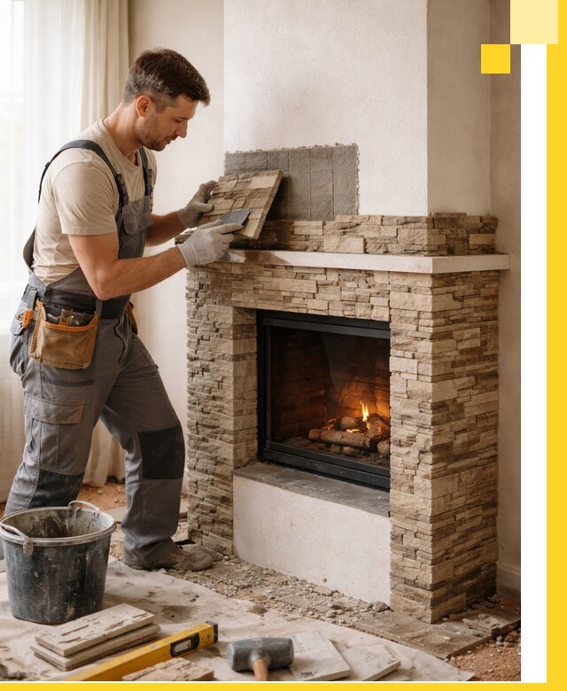 Изготовление и монтаж каминов для дома под ключ в Фрязине