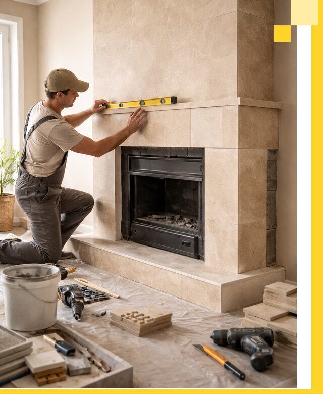 Установка и монтаж каминов в частном доме под ключ в Фрязине