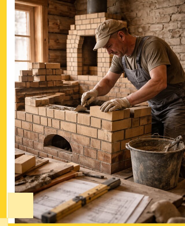 Кладка печей из кирпича в Фрязине цены от 31155 р. - ЭриданФрз