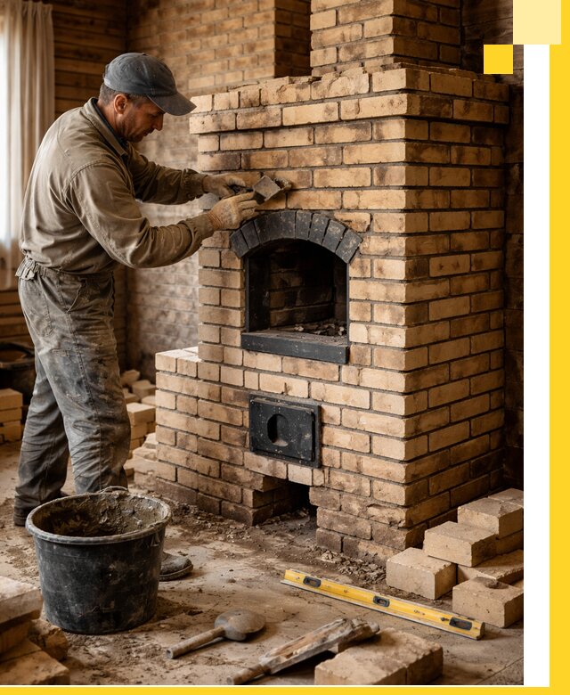 Кирпичные печи под ключ в Фрязине: проектирование и кладка