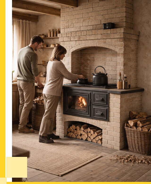 Печи с плитой в Фрязине от 46733 р. | ЭриданФрз — кирпичная печь