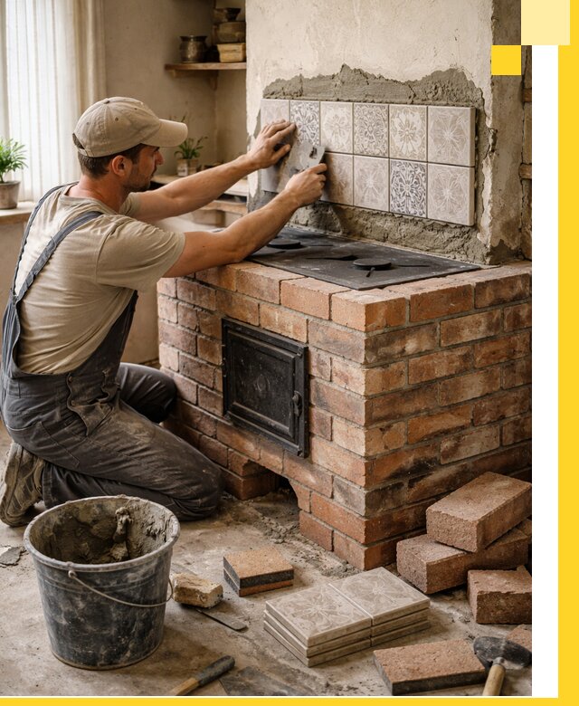 Печи с плитой на заказ монтаж гарантия и сервис в Фрязине