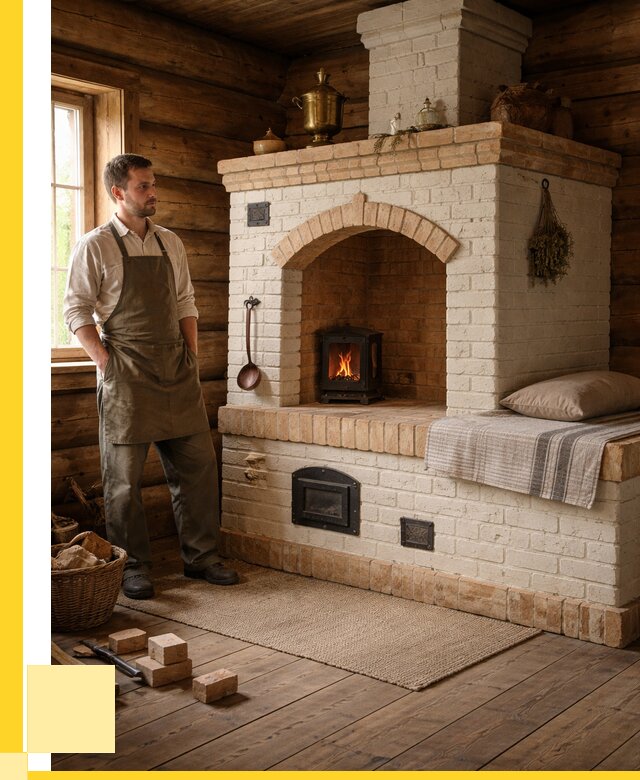 Русские печи с лежанкой под ключ в Фрязине от 155775 р. ЭриданФрз