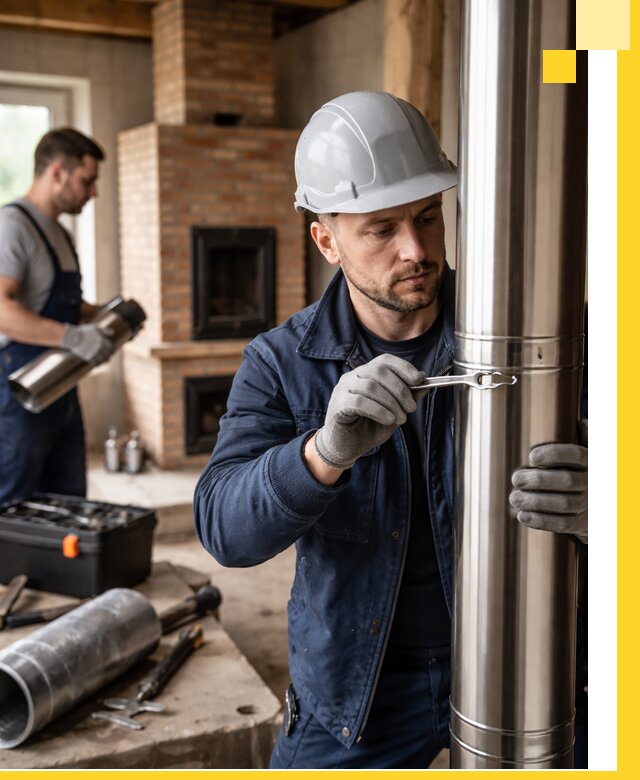 Профессиональный монтаж дымоходов для печей в Фрязине