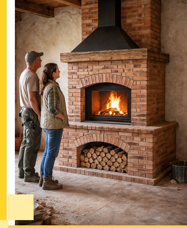 Печи камины из кирпича в Фрязине от 124620 р. | ЭриданФрз