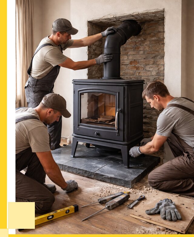 Монтаж печи камина в частном доме в Фрязине от 25963 р. | ЭриданФрз