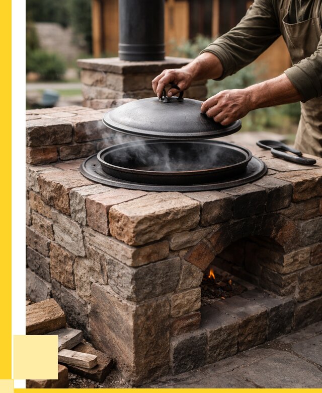 Печи для казана в Фрязине по цене от 18693 р. | ЭриданФрз