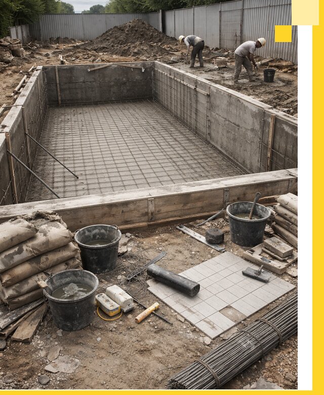 Строительство бассейнов под ключ в Фрязине, дизайн и монтаж