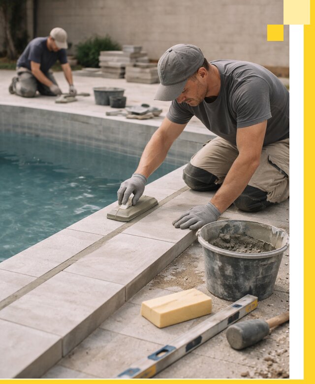 Отделка бассейнов в Фрязине: декоративная отделка и гидроизоляция