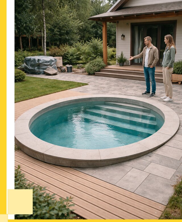 Бассейн на даче под ключ в Фрязине от 207700 р., ЭриданФрз