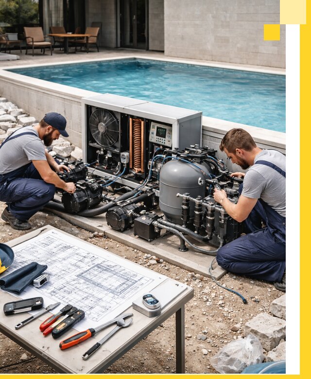 Проектирование и монтаж бассейнов с подогревом в Фрязине