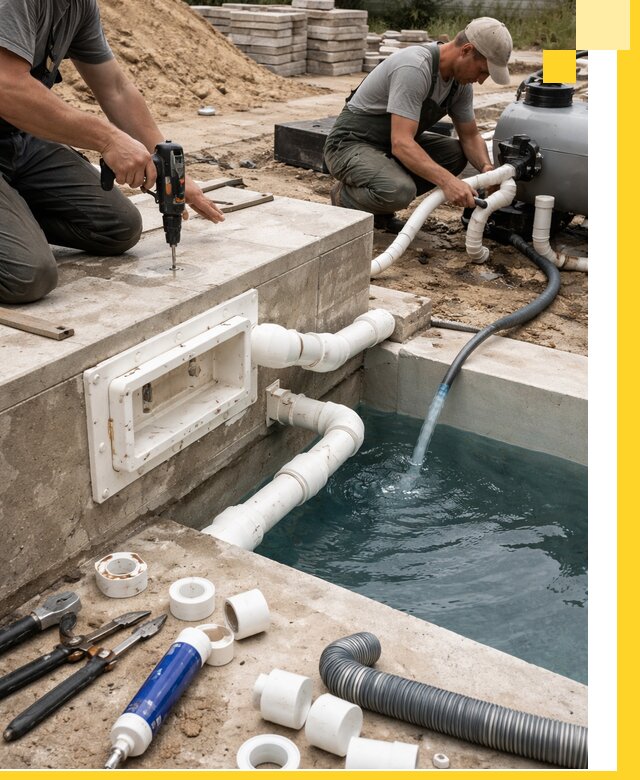 Строительство скиммерных бассейнов под ключ в Фрязине