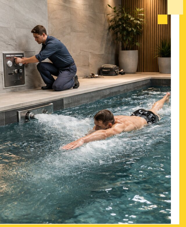 Проектирование и монтаж бассейнов с противотоком в Фрязине