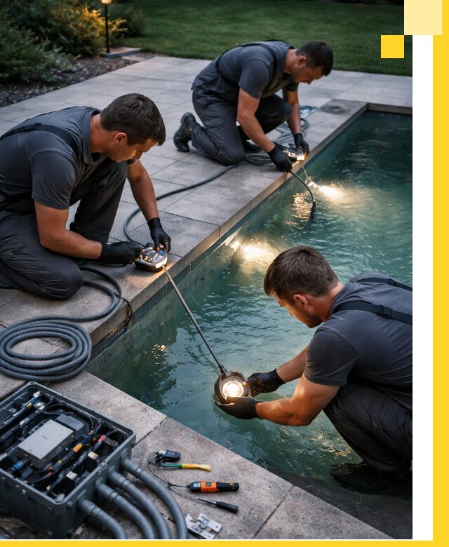 Профессиональное освещение бассейнов в Фрязине: дизайн и монтаж