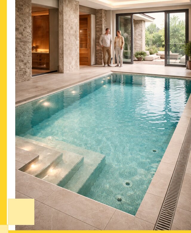 Бассейн во дворе в Фрязине: проект, отделка от 1246200 р. | ЭриданФрз