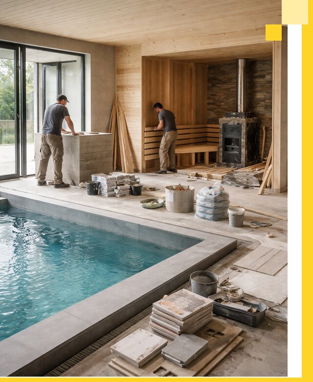 Проектирование и строительство бань с бассейном в Фрязине