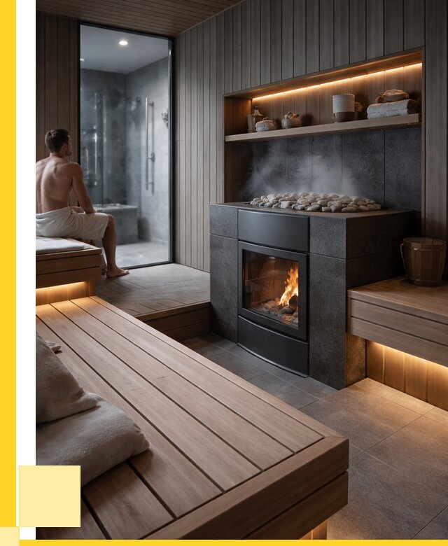 Проект сауны в частном доме в Фрязине от 36348 р. | ЭриданФрз