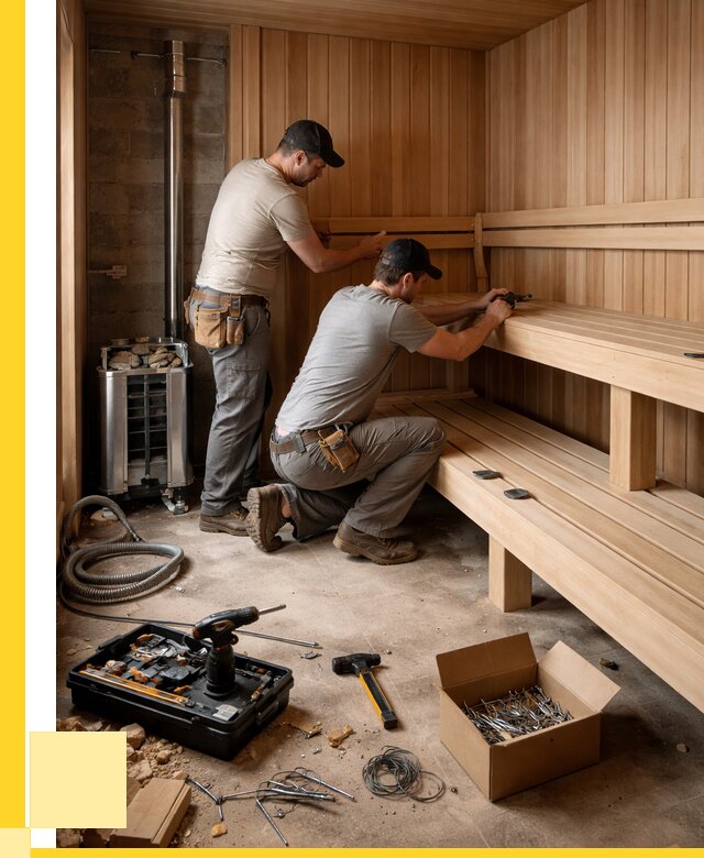 Монтаж саун под ключ в Фрязине от 124620 р. | ЭриданФрз