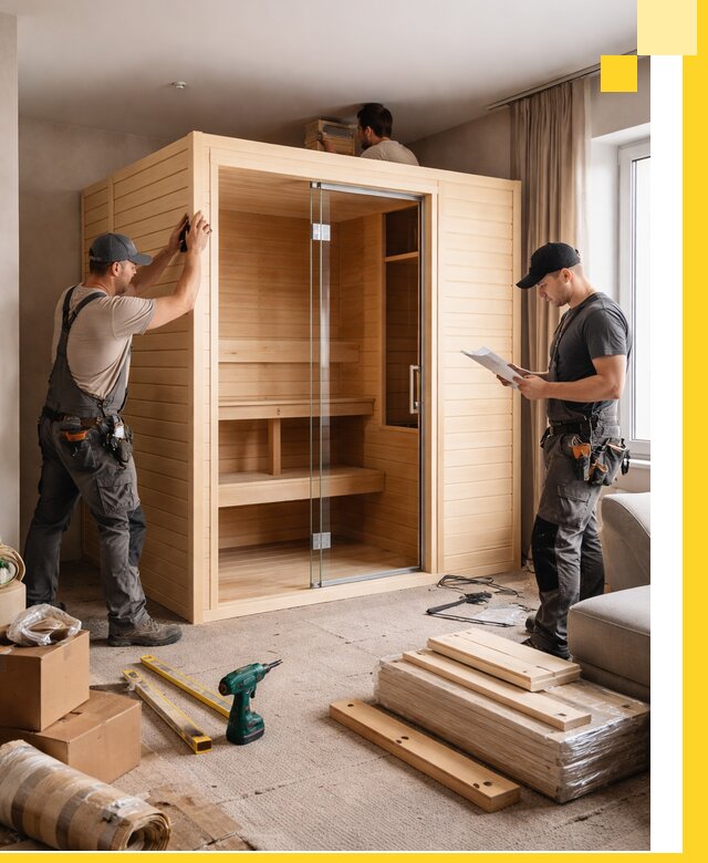 Установка и благоустройство саун в квартире в Фрязине