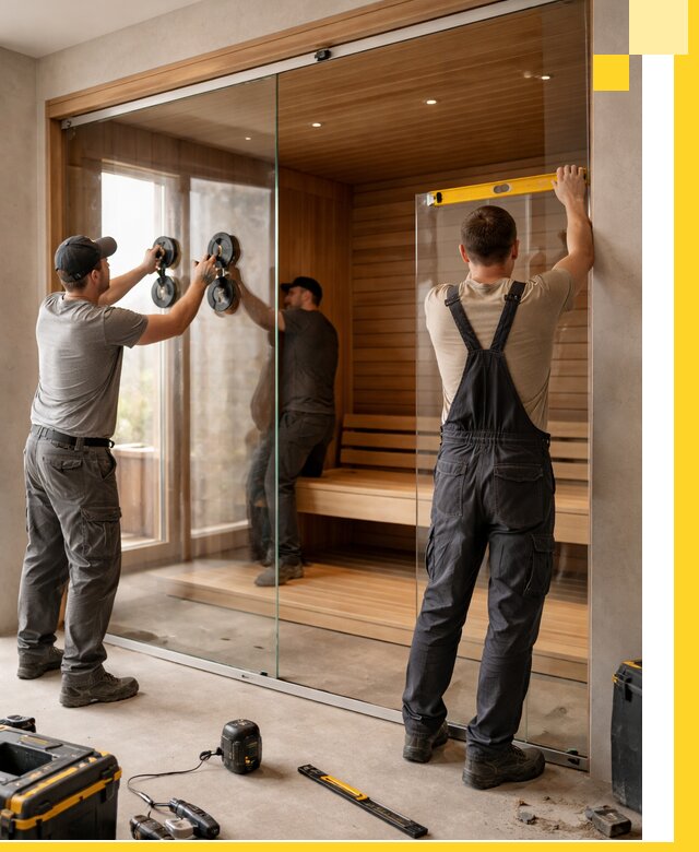 Производство и монтаж стеклянных саун под ключ в Фрязине