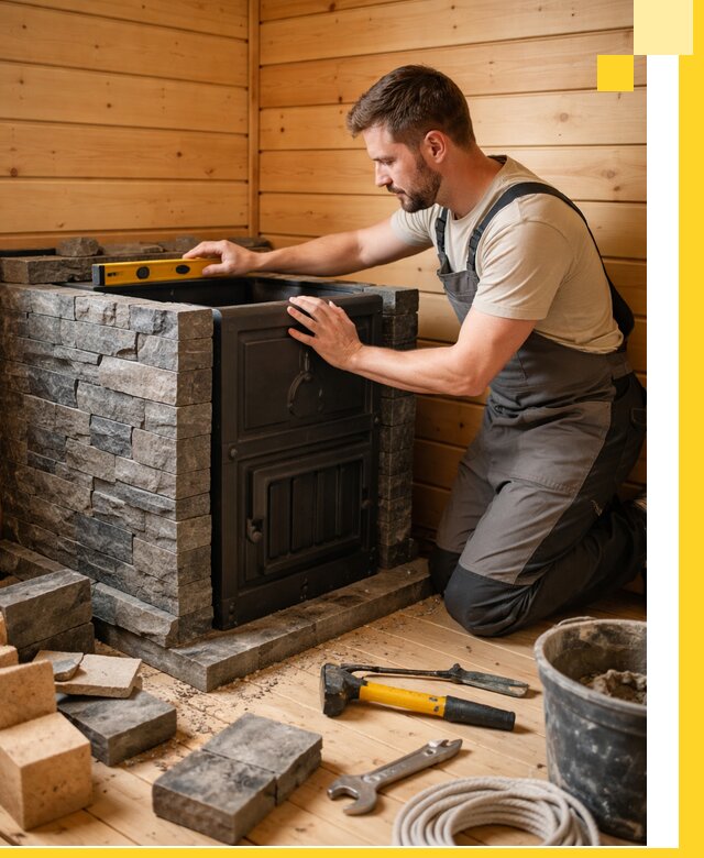 Производство и установка печей для саун под ключ в Фрязине