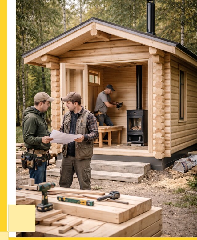 Монтаж бань под ключ в Фрязине — от 207700 р. | ЭриданФрз