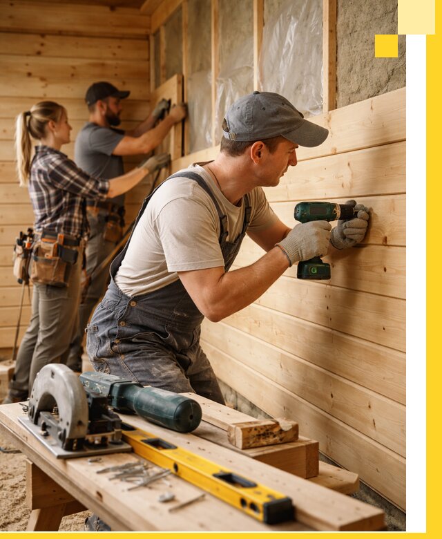 Обшивка бань под ключ в Фрязине: отделка стен и потолков