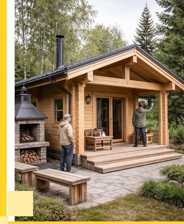 Деревянные бани под ключ в Фрязине от 467325 р. | ЭриданФрз