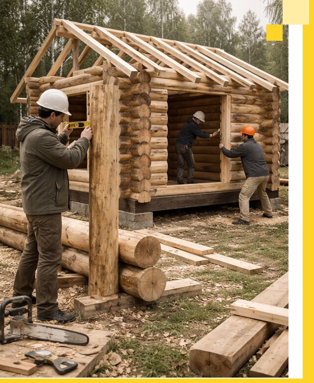 Строительство бань для дачи под ключ в Фрязине с доставкой и монтажом