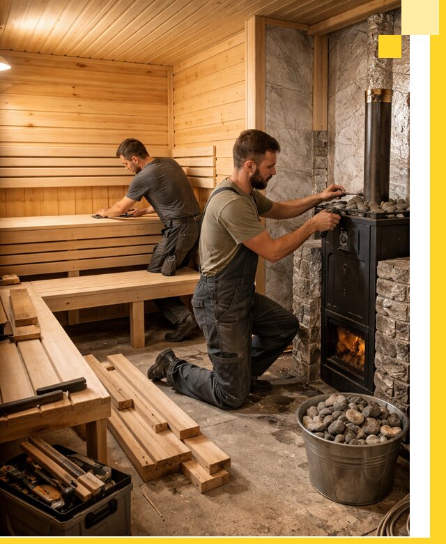 Дизайн и строительство интерьеров бань под ключ в Фрязине