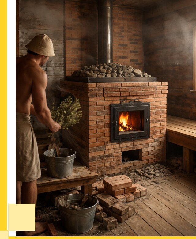 Кирпичные банные печи в Фрязине от 93465 р. | ЭриданФрз
