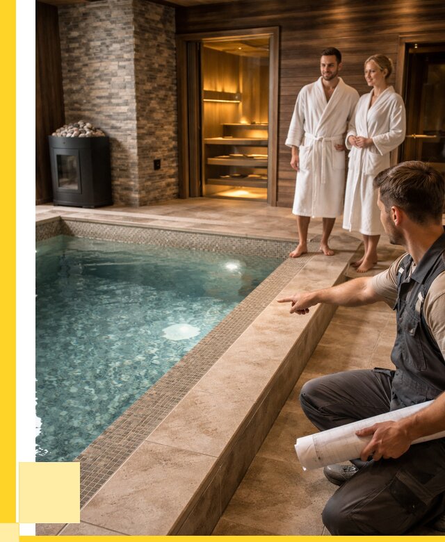 Проект бани с бассейном под ключ в Фрязине от 67503 р. | ЭриданФрз