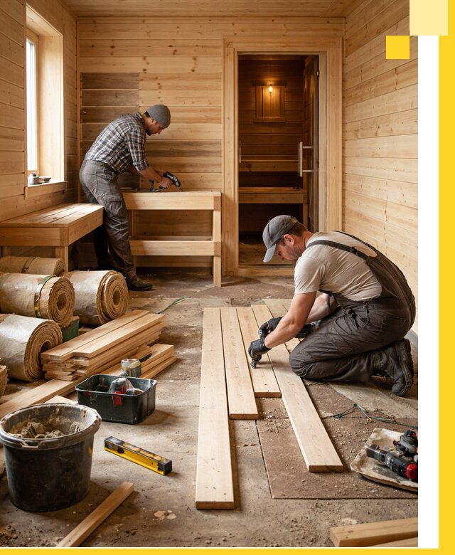 Индивидуальный проект бани с комнатой отдыха под ключ в Фрязине