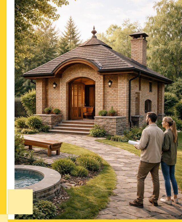 Проект кирпичной бани в Фрязине от 31155 р. | ЭриданФрз