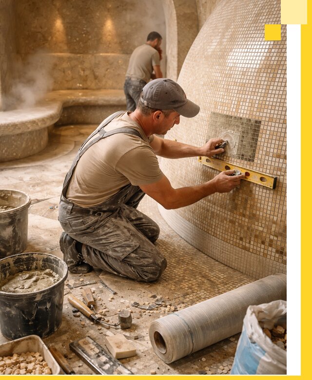 Хамам под ключ в Фрязине: проектирование, строительство, отделка