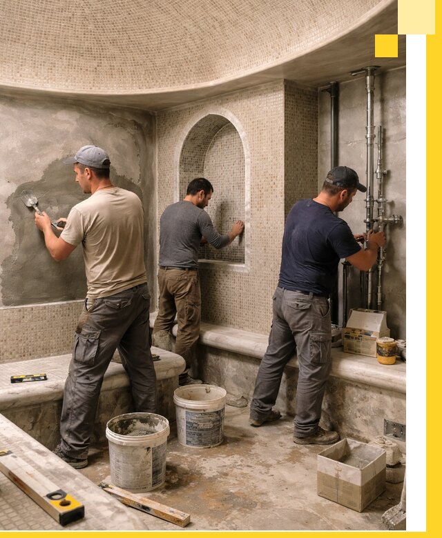 Профессиональный монтаж хамамов под ключ в Фрязине с гарантией