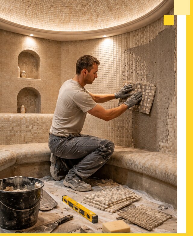 Устройство и монтаж домашнего хамама под ключ в Фрязине