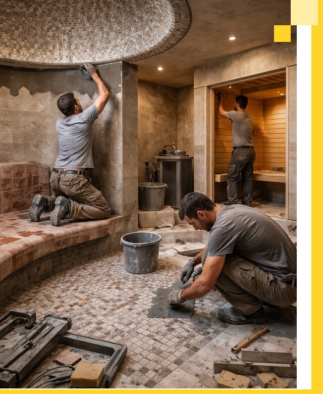 Проект и строительство хамама бани и сауны под ключ в Фрязине