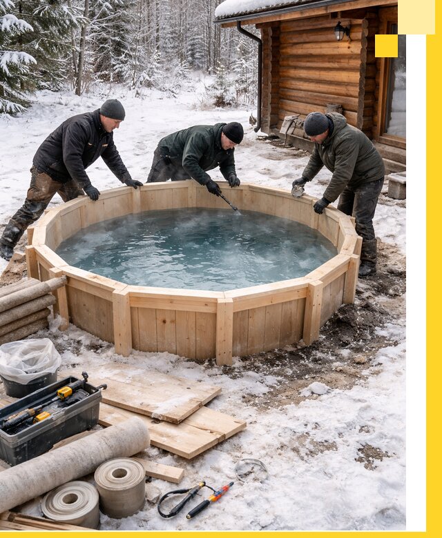 Изготовление и установка ледяных купелей под ключ в Фрязине