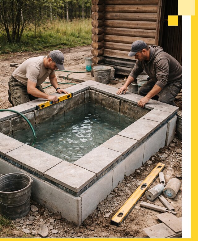 Изготовление и установка холодных купелей под ключ в Фрязине